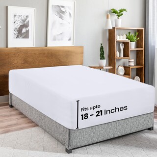 Foto 1 | Foto 1 | Sábana Bajera Utopia Bedding King Con Bolsillo Extra Profundo De 53 Cm, Color Blanco - Venta Internacional.