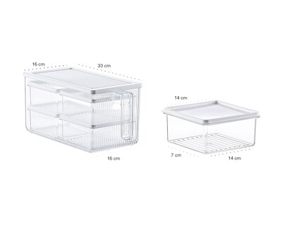 Foto 7 | Foto 7 | Organizadores de Alimentos con Asa para Refrigerador Brandtrendy Transparente Diseñó 5 en 1 Retráctil