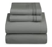 Sábanas B.KIND & BEYOND Queen Size color Gris 1800 Hilos Microfibra