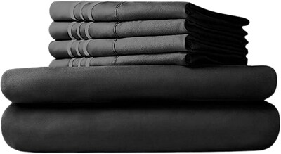 Foto 1 | Foto 1 | Sábanas B.KIND & BEYOND King Size color Negro 1800 Hilos Microfibra