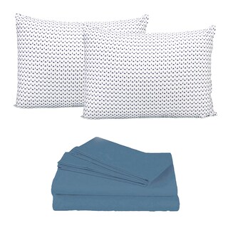 Foto 1 | Foto 1 | Juego de Sábanas King Size Spring Air Soft Sensation color Azul y 2 Almohadas