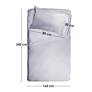 Foto 5 | Foto 5 | Juego de Sábanas Aquila Individual Blanco Micro-fibra Super Suave