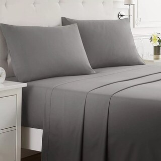Foto 2 | Foto 2 | Juego de Sábanas Belug Matrimonial color Gris 4 Piezas