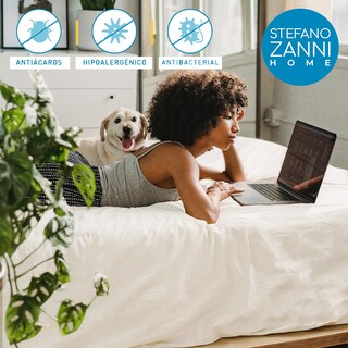 Foto 2 | Foto 2 | Juego de Sábanas Matrimonial Stefano Zanni Home Nube color Blanco