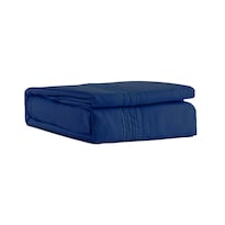 Juego de Sábanas Matrimonial Rebeca de Microfibra Ultra Suave Luxury Touch 1500 Azul Marino