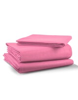 Juego de Sábanas Rebeca Percal 200 Individual color Rosa