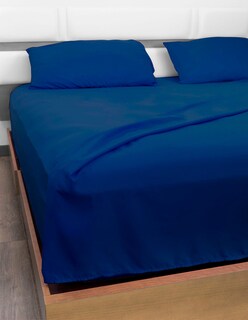 Foto 2 | Foto 2 | Juego de Sábanas De Microfibra Ultra Suave Luxury Rebeca color Azul Marino King Size