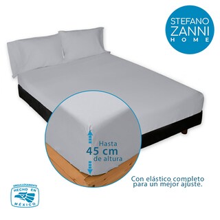 Foto 3 | Foto 3 | Juego de Sábanas Stefano Zanni Home Nube Microfibra color Gris King Size