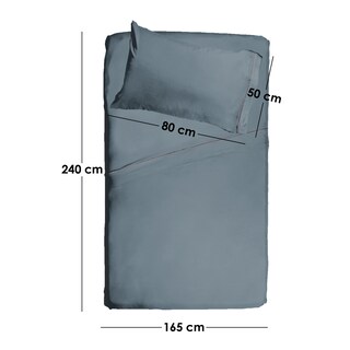 Foto 5 | Foto 5 | Sábanas Aquila S9660 color Gris Oxford Individuales de Microfibra Súper Suave