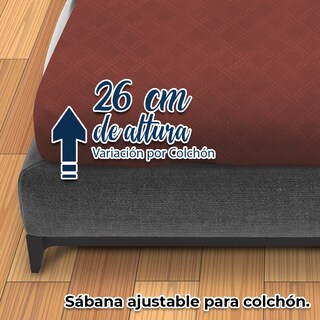 Foto 5 | Foto 5 | Juego de Sabanas NubiSuave Cama Individual color Shedrón Microfibra Amplias