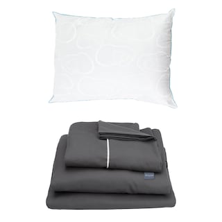 Foto 1 | Foto 1 | Juego De Sábanas Rogga Royal Individual Color Gris + Almohada De Osos