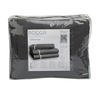 Foto 6 | Foto 6 | Juego De Sábanas Rogga Royal Queen Size Color Gris Oxford