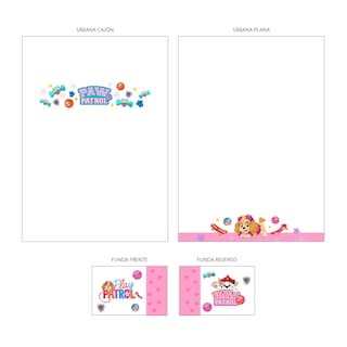 Foto 3 | Foto 3 | Juego De Sábanas Individuales Paw Patrol Flores
