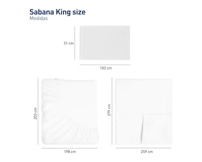 Foto 5 | Foto 5 | Juego de Sábanas King Size Bluelander Blancas 4 Piezas