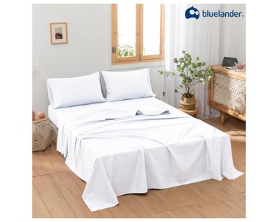 Foto 7 | Foto 7 | Juego de Sábanas King Size Bluelander Blancas 4 Piezas