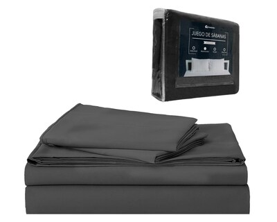 Foto 1 | Foto 1 | Juego de Sábanas King Size Bluelander Negras 4 Piezas