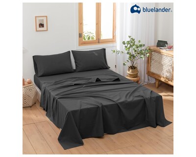 Foto 7 | Foto 7 | Juego de Sábanas King Size Bluelander Negras 4 Piezas