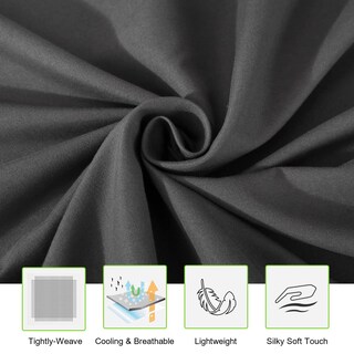 Foto 3 | Foto 3 | Juego de Sábanas Ilavande Grey Queen Serie 1800 De Microfibra 4 Piezas - Venta Internacional