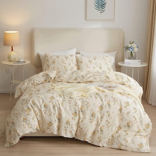 Foto 1 | Foto 1 | Juego de Funda de Edredón HighBuy King Size con Estampado Floral Amarillo 3 Piezas - Venta Internacional