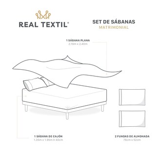 Foto 4 | Foto 4 | Sábanas de Microfibra Dos Colores Real Textil Beige / Khaki Matrimonial