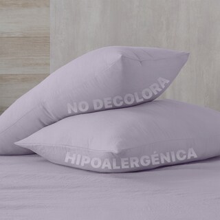 Foto 7 | Foto 7 | Sábana con Acabado Tipo Lino Prelavado Esquimal Queen Size Lila Ultra Suave
