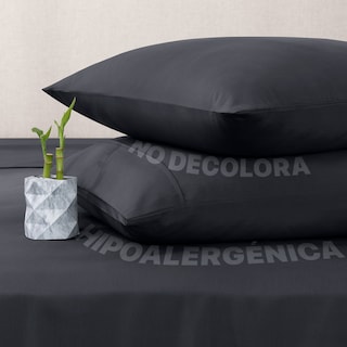 Foto 7 | Foto 7 | Sábana de Bambú Esquimal Queen Size Negro Ultra Suave