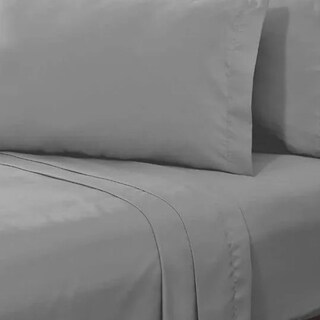 Foto 3 | Foto 3 | Juego De Sabanas Microfibra Frescas Y Antiarrugas Gris Individual Kyuden Home