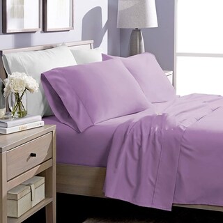 Foto 2 | Foto 2 | Juego De Sabanas Tacto Algodón Suaves Y Duraderas Lila Individual Kyuden Home