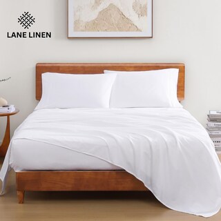 Foto 3 | Foto 3 | Juego De Sábanas Lane Linen 100% Algodón Orgánico, Tamaño Doble (paquete De 2) - Venta Internacional.