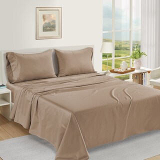 Foto 2 | Foto 2 | Sábanas Lane Linen, 100% Algodón Egipcio, 1000 Hilos, Color Topo Completo - Venta Internacional.