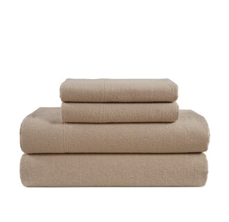 Foto 1 | Foto 1 | Juego De Sábanas De Franela Lane Linen, 100% Algodón, Tamaño Queen, Color Topo - Venta Internacional.