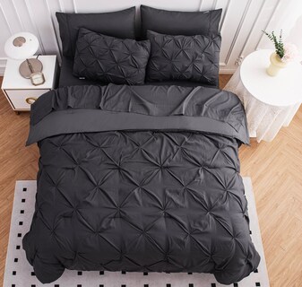 Foto 4 | Foto 4 | Juego De Edredón Lane Linen De Tamaño Completo Con Sábanas Y Fundas De Almohada, Color Gris - Venta Internacional.