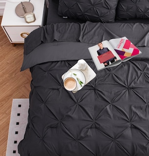 Foto 5 | Foto 5 | Juego De Edredón Lane Linen De Tamaño Completo Con Sábanas Y Fundas De Almohada, Color Gris - Venta Internacional.