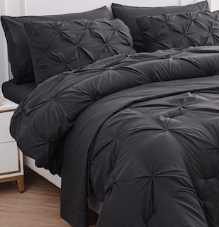 Foto 7 | Foto 7 | Juego De Edredón Lane Linen De Tamaño Completo Con Sábanas Y Fundas De Almohada, Color Gris - Venta Internacional.