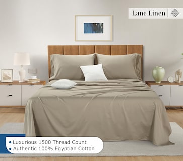Foto 2 | Foto 2 | Juego De Sábanas Lane Linen, 100% Algodón Egipcio, 1500 Hilos, Cal King - Venta Internacional.