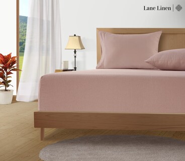 Foto 4 | Foto 4 | Juego De Sábanas De Franela Lane Linen, 100% Algodón, Color Sepia Rosa - Venta Internacional.