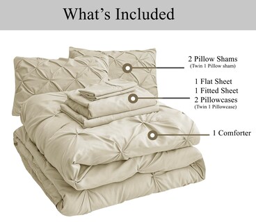 Foto 6 | Foto 6 | Juego De Edredón Lane Linen De Tamaño Completo Con Sábanas Y Fundas De Almohada - Venta Internacional.