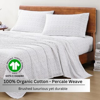 Foto 3 | Foto 3 | Juego De Sábanas Lane Linen, 100% Algodón Orgánico, Tamaño Completo, 4 Piezas - Venta Internacional.