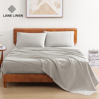 Foto 2 | Foto 2 | Juego De Sábanas Lane Linen 100% Algodón Orgánico Twin Xl Snowdrop - Venta Internacional.