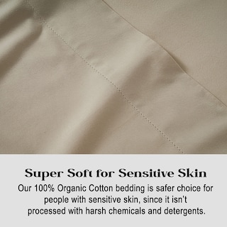 Foto 7 | Foto 7 | Sábana Bajera Ajustable Lane Linen Twin Xl, 100% Algodón Orgánico, Color Topo - Venta Internacional.