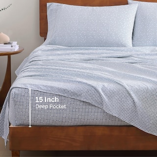 Foto 5 | Foto 5 | Juego De Cama Lane Linen King Size, 100% Algodón Orgánico, 4 Piezas - Venta Internacional.