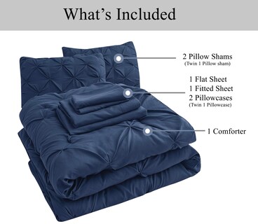 Foto 7 | Foto 7 | Juego De Edredón Lane Linen Queen Con Sábanas, 7 Piezas, Cama En Bolsa - Venta Internacional.