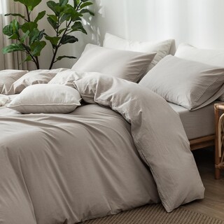 Foto 2 | Foto 2 | Juego De Funda De Edredón Moomee Bedding, 100% Algodón Lavado, Tipo Lino - Venta Internacional.