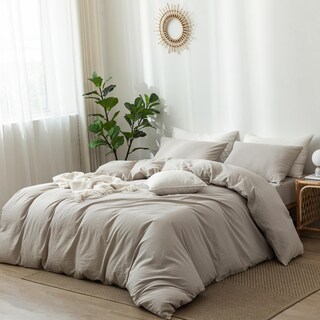 Foto 4 | Foto 4 | Juego De Funda De Edredón Moomee Bedding, 100% Algodón Lavado, Tipo Lino - Venta Internacional.