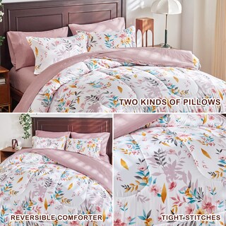 Foto 6 | Foto 6 | Juego de Edredón Joyreap King Size con Diseño Floral 7 Piezas - Venta Internacional