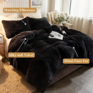 Foto 2 | Foto 2 | Juego De Fundas De Edredón Xege Plush Shaggy Luxury, Cristal Ultrasuave - Venta Internacional.