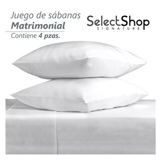 Foto 3 | Foto 3 | Juego de Sabanas Matrimonial Egipcian Premium 2800 Hilos 4 Piezas Blanco