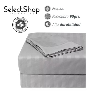 Foto 3 | Foto 3 | Juego de Sabanas Matrimonial Egipcian Premium 2800 Hilos 4 Piezas Gris Claro