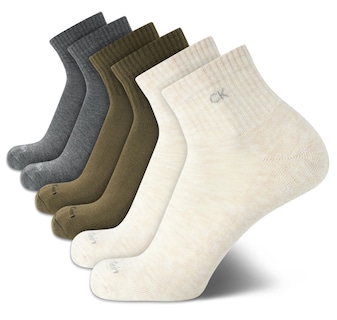 Foto 1 | Foto 1 | Calcetines Deportivos Calvin Klein Acolchados Por Encima Del Tobillo, Paquete De 6 - Venta Internacional.