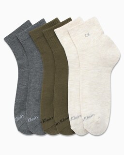 Foto 3 | Foto 3 | Calcetines Deportivos Calvin Klein Acolchados Por Encima Del Tobillo, Paquete De 6 - Venta Internacional.